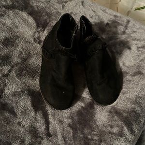 Cat & Jack Size 12 Little Girls Black Ankle Boots